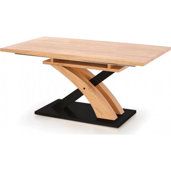 Lyall spisebord 160-220 cm - Eg/sort