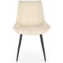 Tret spisestol - cremefarvet vintage (PU)