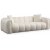 Puffy 3-personers sofa - Hvid