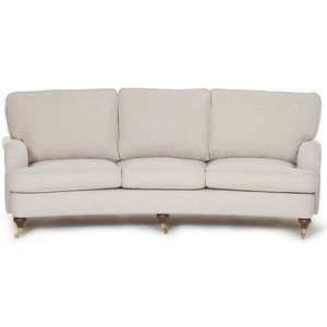 Howard Watford Deluxe 4-sæders buet sofa - Sand + Møbelplejesæt til tekstiler