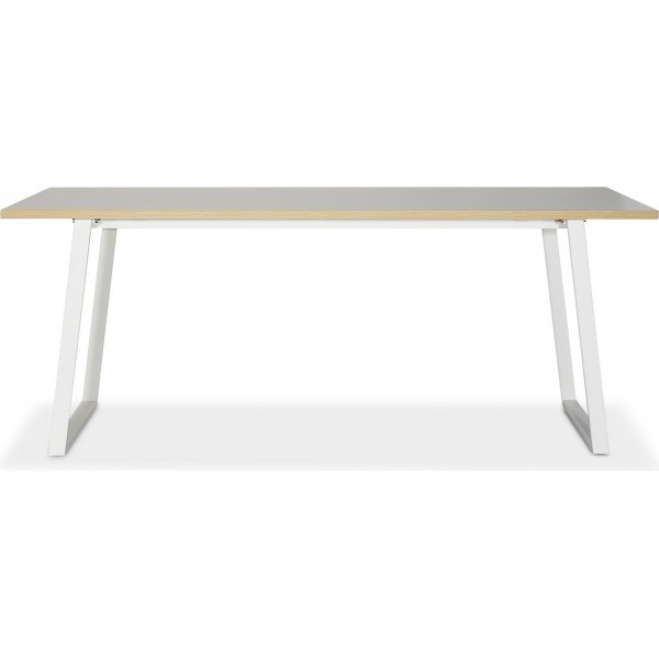 Edge spisebord 190x90 - Hvid hjtrykslaminat (HPL)