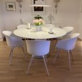 Kundebillede Cecilia rundt spisebord Ø150 cm - Hvid (højglans)