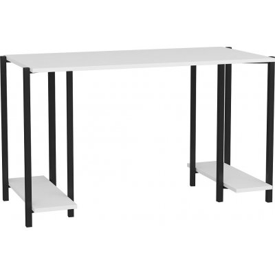 Academy skrivebord 125,2 x 60 cm - Sort/hvid