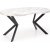 Nastro spisebord 100-250 cm - Hvid marmor/sort