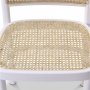 Omni spisegruppe, rundt spisebord 130 cm inkl. 4 Tyko hvide stole - Whitewash