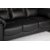 Lotas 3-personers sofa i sort PU COPY