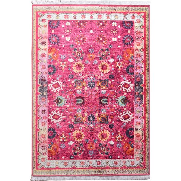 Retro tppe 120 x 180 cm - Flerfarvet