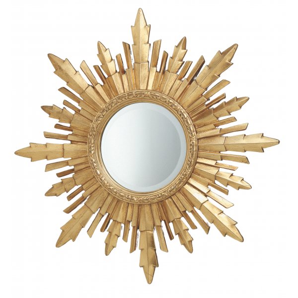 Louis spejl guld Diameter 70 cm