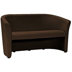 Charity 3-personers sofa - Mrkebrun (PU)