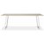 Edge spisebord 240x90 cm - Hvid hjtrykslaminat (HPL) + Mbelplejest til tekstiler