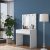 Bijou toiletbord med spejl 20 - 90 x 45 cm - Hvid