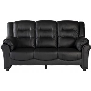 Vera 3-personers sofa i sort PU