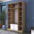 Bardo garderobe 140 x 51,5 x 210 cm - Valnd/hvid