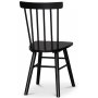 Sintorp spisebordsst, rundt spisebord 115 cm inkl 4 stk. Orust sorte pindestole - Hvid marmor (Laminat) + 3.00 x Mbelfdder