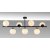 Facet loftslampe 10526 - Sort/hvid