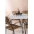 Togo udendrs spisegruppe med 6 Lindos stelstole - Beige/Sort/Teak