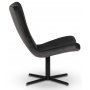 Spekerd designer lnestol - Mrkegr (Fljl) / Sort + Mbelfdder