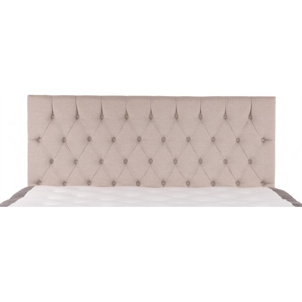 Sam sengegavl (vghngt) 180x70 cm - Beige (Tekstil)