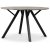Spisebordsst Smokey rundt spisebord 120 cm inkl 4 stk. Berit spisebordsstol - Grbejdset eg / sort
