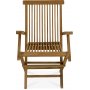 Udendrsgruppe: 6 stole og spisebord 210 x 90 cm teak - Salt