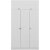 Minar garderobe 135 x 52 x 210 cm - Hvid