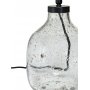 Rille lampefod - Klart glas - 30 cm