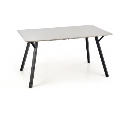 Valarauk spisebord 140 cm - Lysegr/sort
