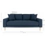 Lido 2,5-personers sofa - Mrkebl