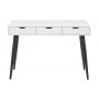 Neptun skrivebord 110x50 cm - Hvid/sort