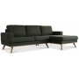 Ventura sofa med ben ende - Mrkegrn - Hjre