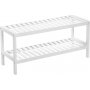 Japonica skohylde 70 x 33 cm - Hvid