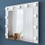 Bijou toiletbord med spejl 20 - 90 x 45 cm - Hvid