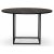 Sintorp spisebordsst, rundt spisebord 115 cm inkl. 4 stk. Samset stole i bjet tr - Sort marmor (Laminat)