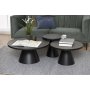 Soli sofabord 45 cm - Sort