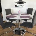 Kundebillede Ibiza spisebord ø110 - Hvid/krom