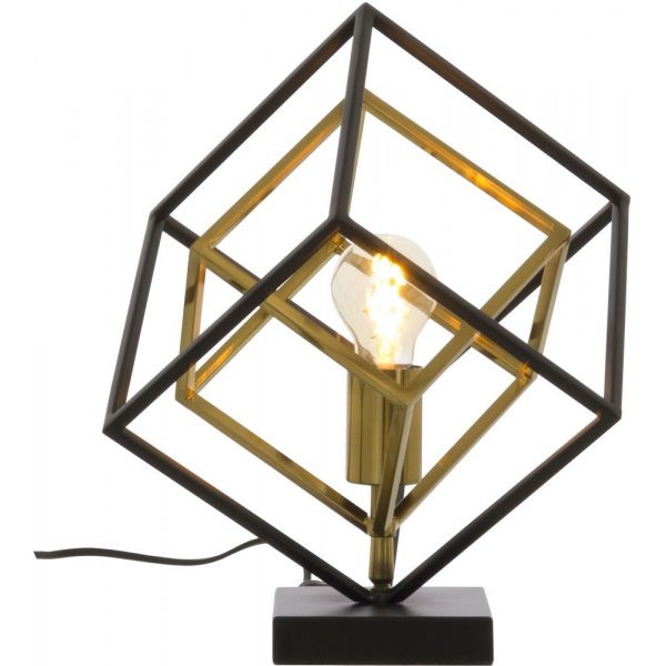 Cubes bordlampe - Sort/antik