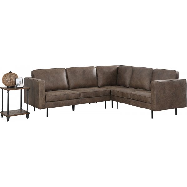 Balbus hjrnesofa 3+2 - Mrkebrun