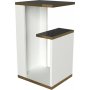 Ravenna sidebord 29,5 x 35 cm - Hvid/guld/sort
