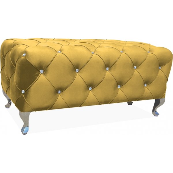 Hestia puf 100 cm - Gul fljl