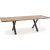 Gambon spisebord med krydsben 160x90 cm - Eg/sort
