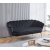 Kingsley 3-personers sofa i fljl - sort / krom + Mbelfdder