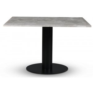 Empire spisebord - Slv Diana marmor 120x120 cm / Sort metalfod