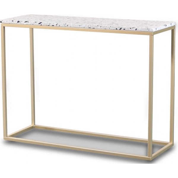 Terrazzo konsolbord - Cosmos Terrazzo & understel messing