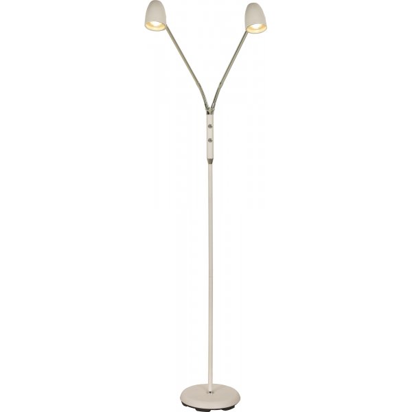 Sandnes gulvlampe - Hvid/Krom