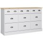 Nola kbmandsdisk 134 x 38,5 x 78,5 cm - Hvid/beige