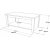 Luvio sofabord 14, 100x50 cm - Eg/hvid