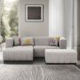 Beyza mini divan sofa venstre - Lysegr