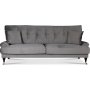 Adena 3-personers sofa - Slvgr fljl + Mbelfdder