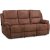 Enjoy Hollywood recliner-sofa - 3-personers (elektrisk) i brunt mikrofiberstof