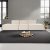 Mere 3-personers sofa med bne ender - Creme